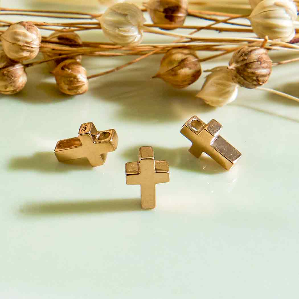 Bronze Cross Bead - Tia Tynette Designs