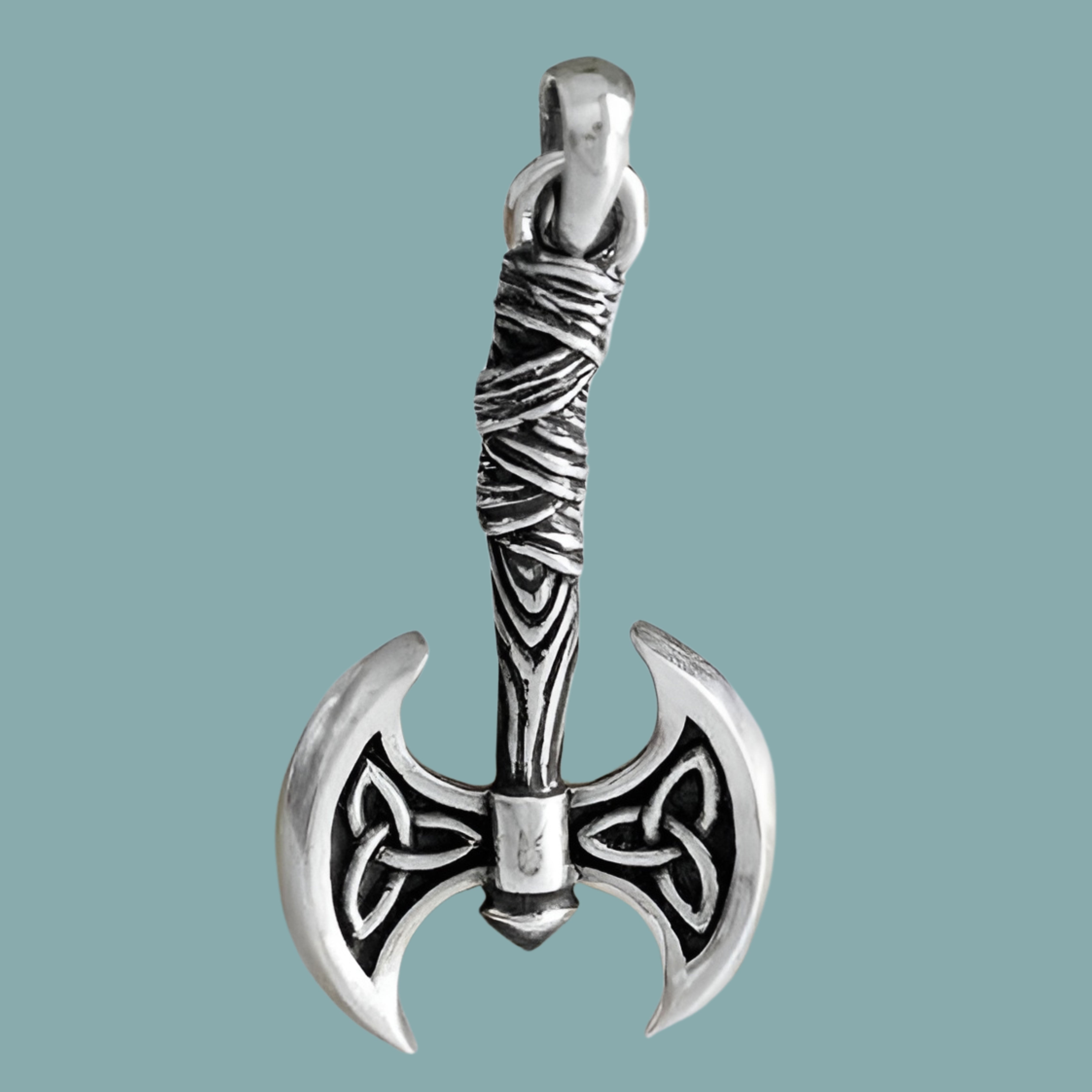 Sterling Silver Viking Axe Pendant - Tia Tynette Designs