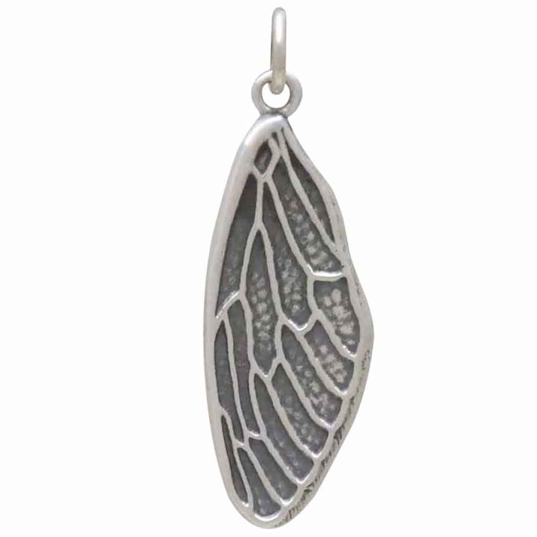 Sterling Silver Dimensional Cicada Wing Charm - Tia Tynette Designs