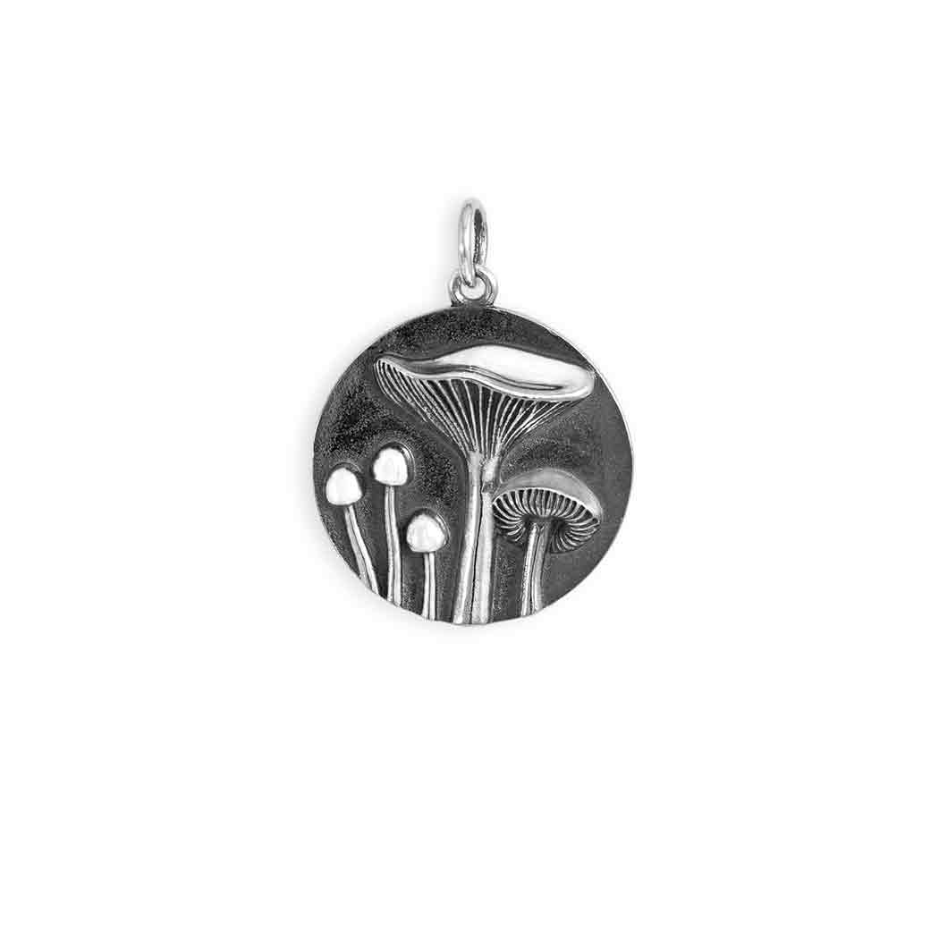 Sterling Silver Five Mushrooms Charm - Tia Tynette Designs