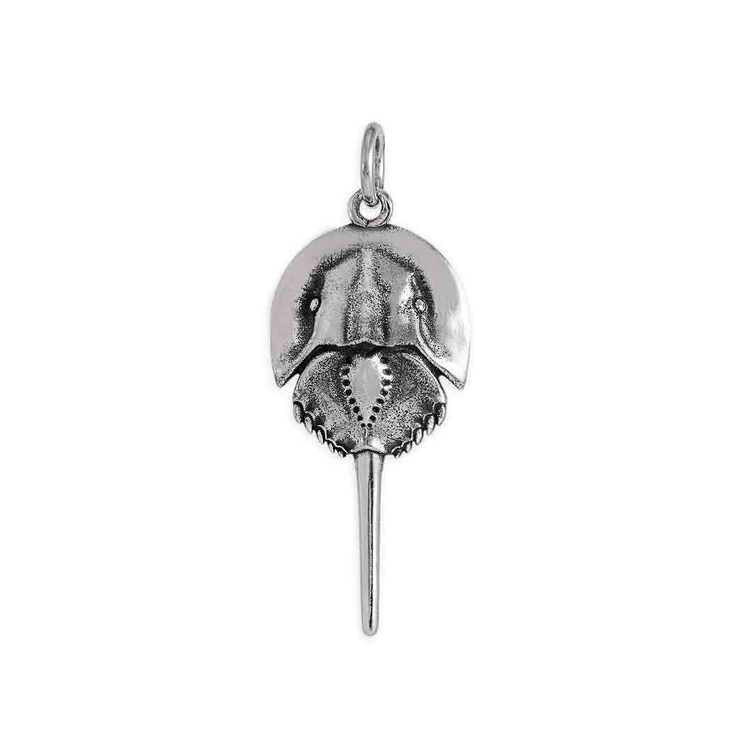 Sterling Silver Horseshoe Crab Charm - Poppies Jewelry