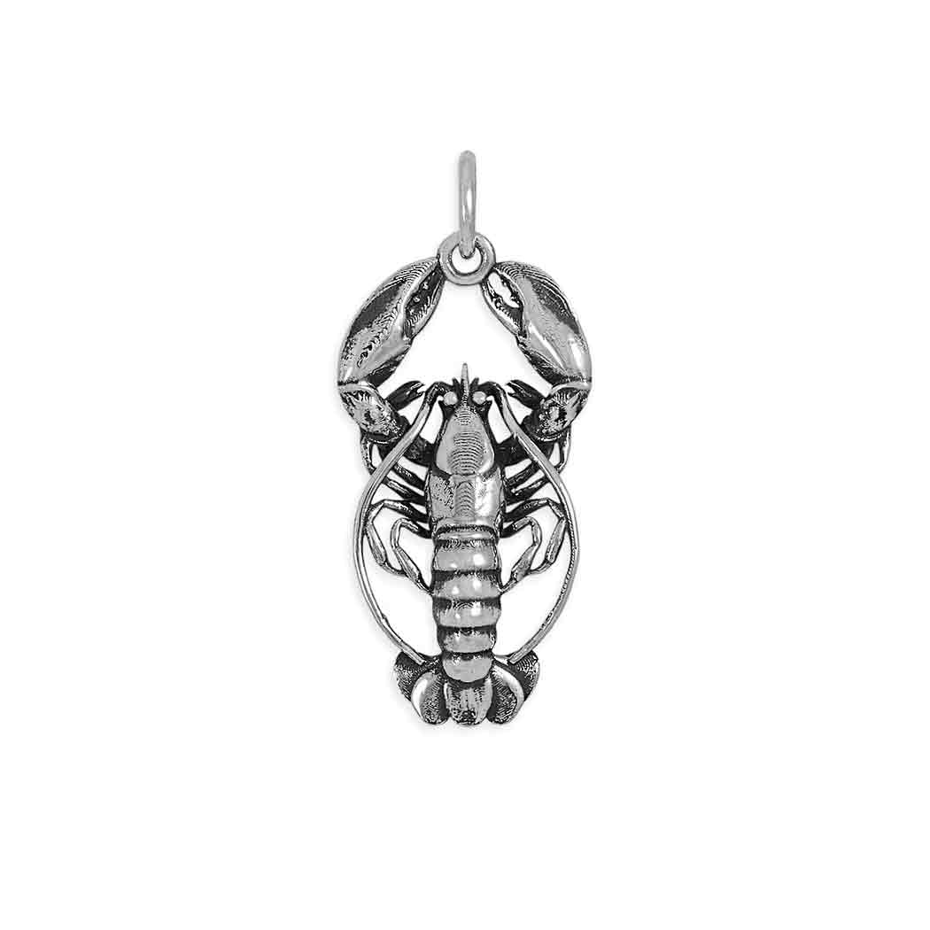 Sterling Silver Lobster Charm - Poppies Jewelry