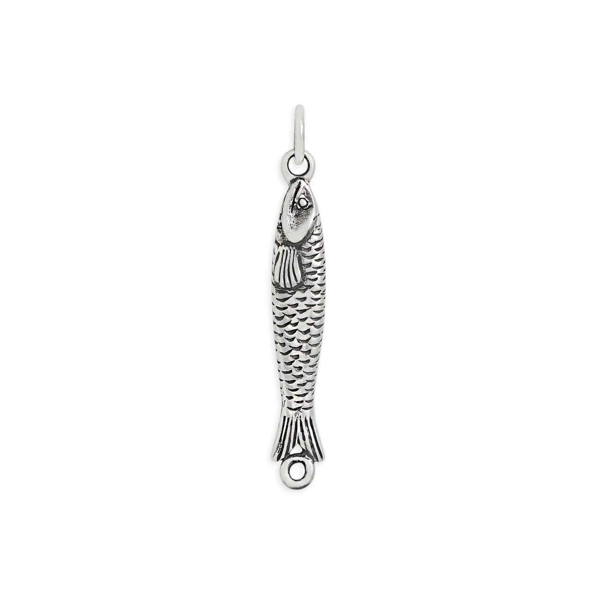 Sterling Silver Sardine Link - Poppies Jewelry