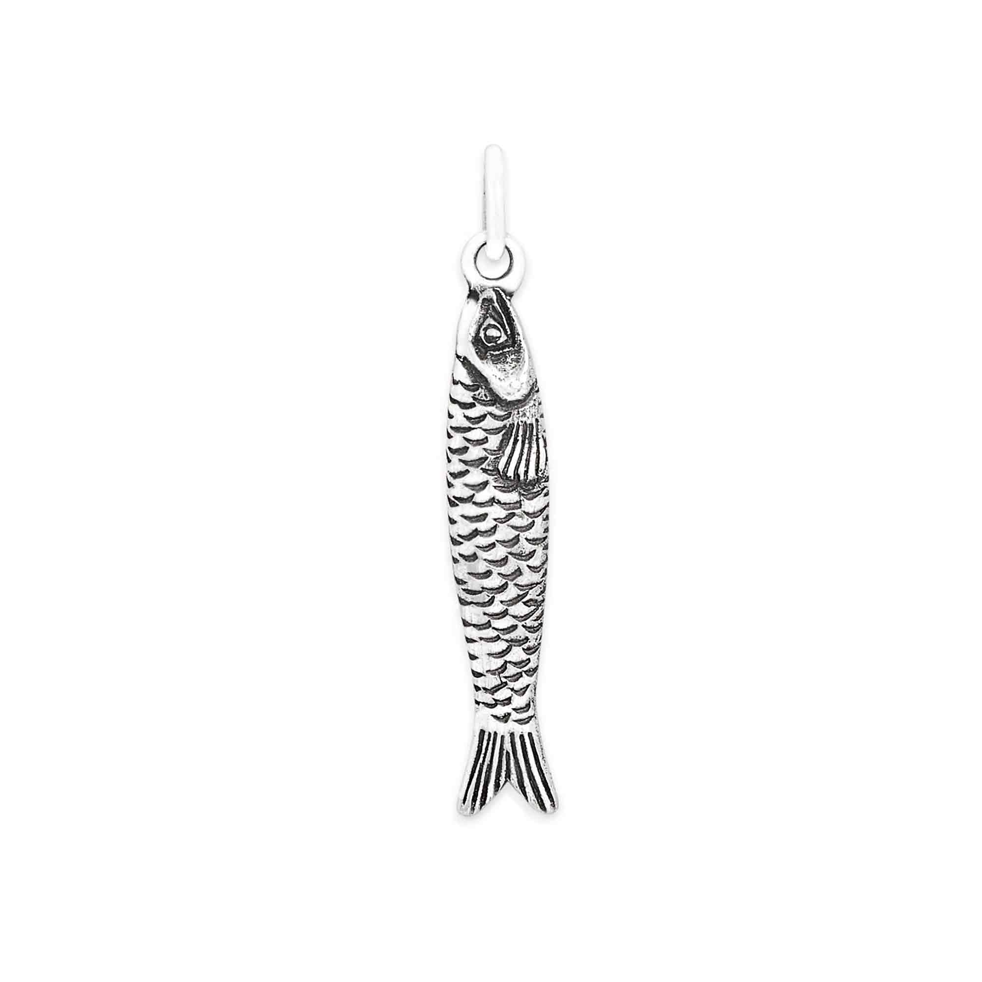Sterling Silver Small Sardine Charm - Tia Tynette Designs