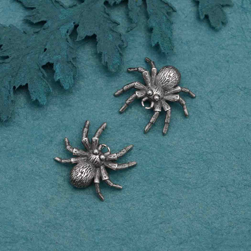 Sterling Silver Spider Solderable Charm - Tia Tynette Designs