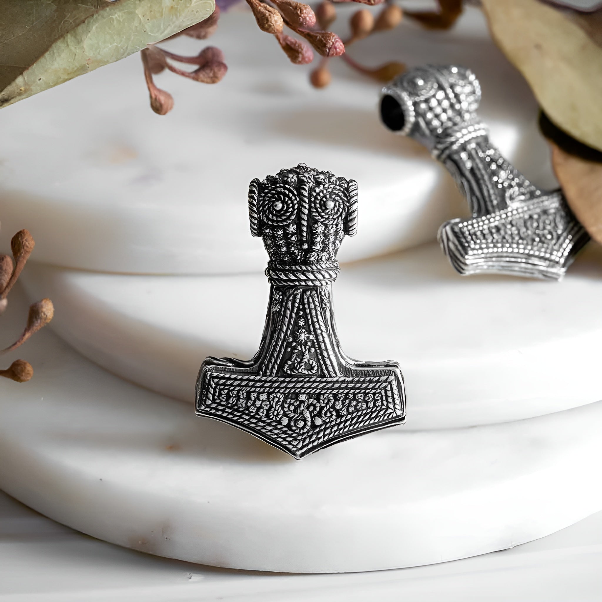 Sterling Silver Thor’s Hammer Pendant - Poppies Jewelry