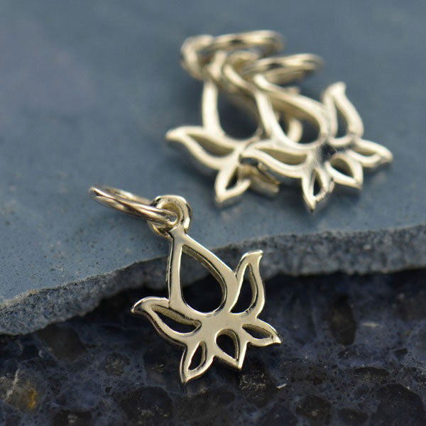 Lotus Blossom Charm - Poppies Beads n' More