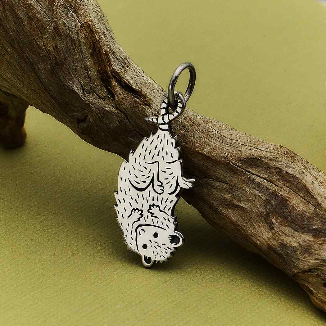 Sterling Silver Possum Charm - Poppies Beads n' More