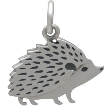 Sterling Silver Hedgehog Charm - Poppies Beads n' More