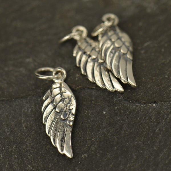 Angel Wing Charm, - Poppies Beads n' More