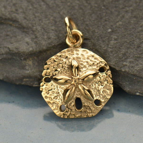Sand Dollar Charm - Beach Charm, - Poppies Beads n' More