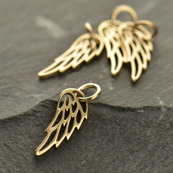Openwork Angel or Bird Wing Charm, - Poppies Beads n' More