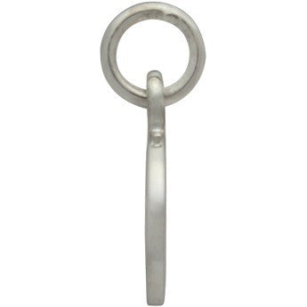 Tiny Disk with Heart Cutout Charm