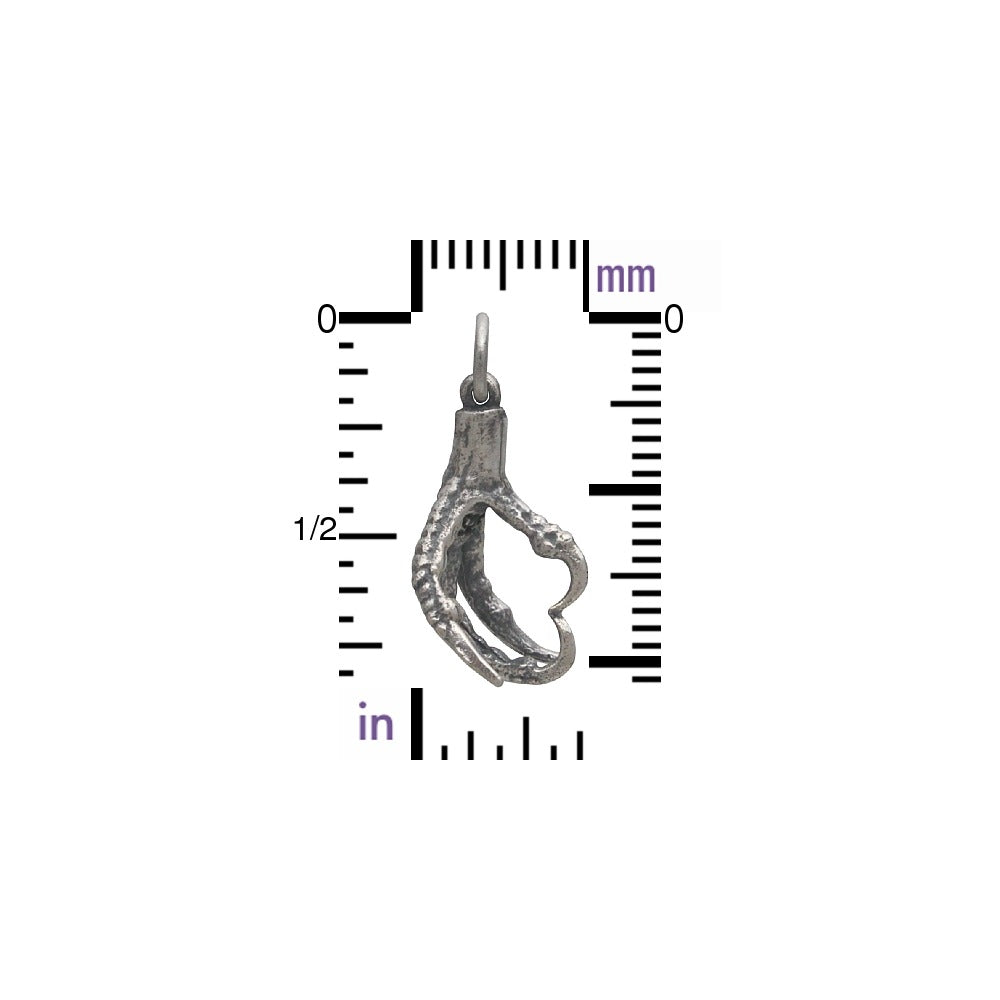 Sterling Silver Bird Claw Charm