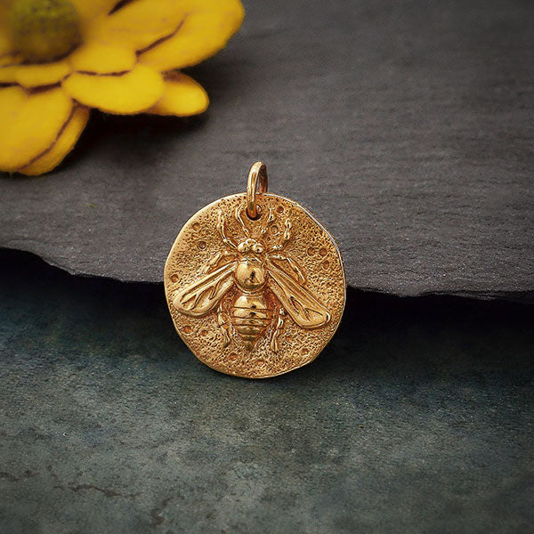 Ancient Coin Charm - Bee