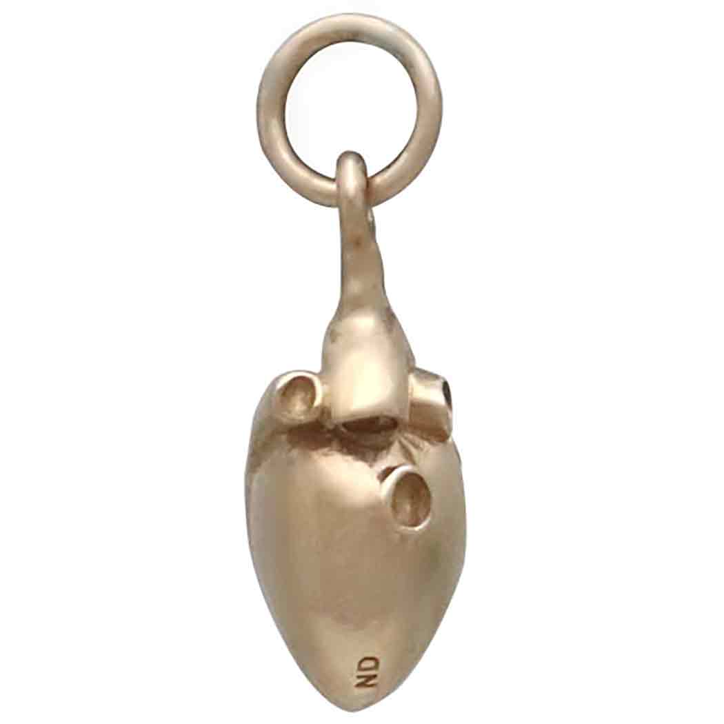 Small 3D Anatomical Heart Charm - Tia Tynette Designs