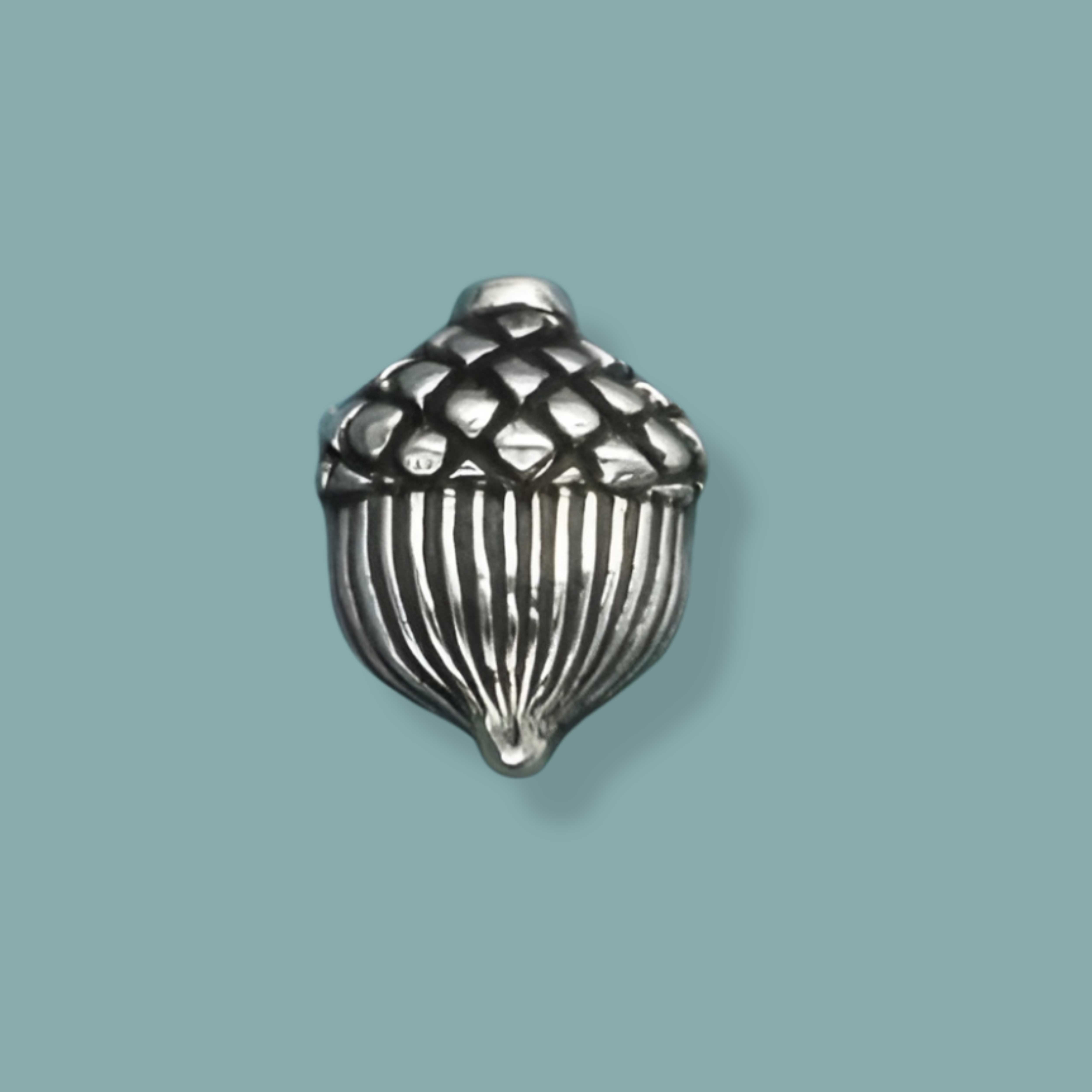 Sterling Silver Acorn Solderable Charm - Tia Tynette Designs