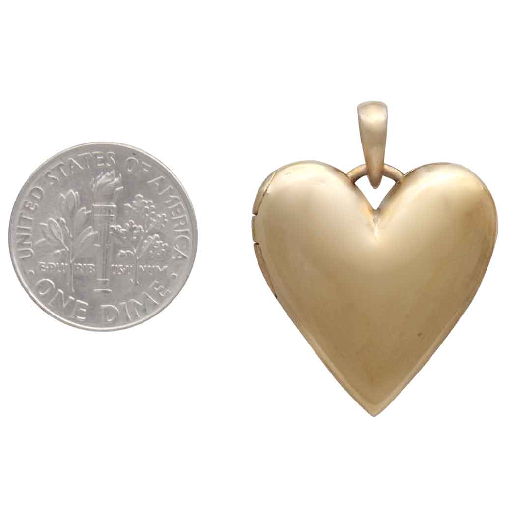 Large Bronze Heart Locket