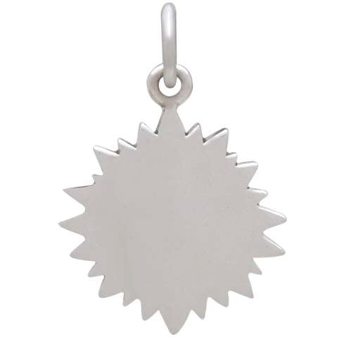 Mixed Metal Heart Charm with Sunrays - Tia Tynette Designs