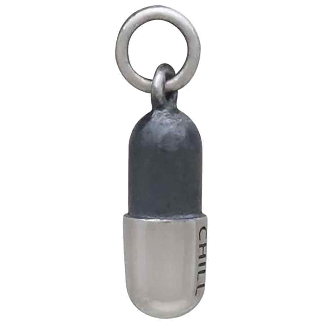 Sterling Silver Chill Pill Charm