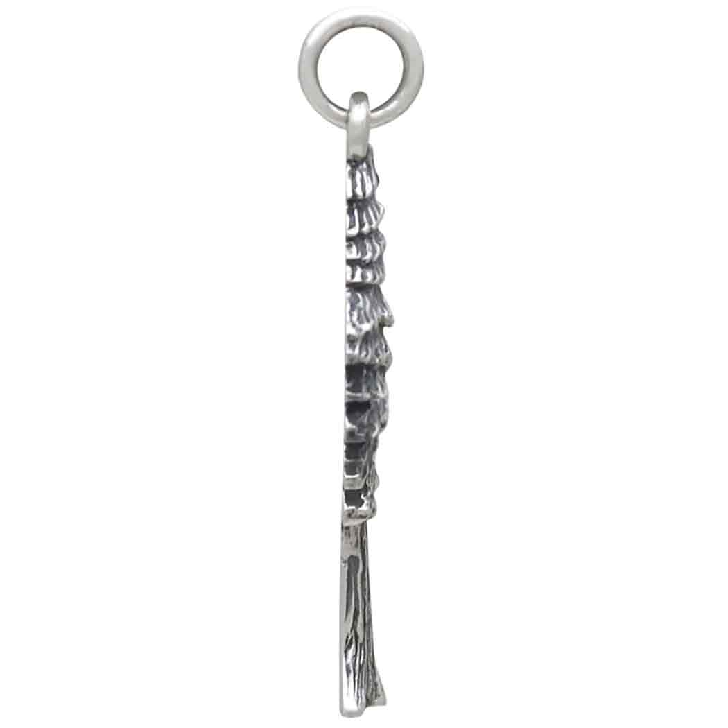Sterling Silver Dimensional Pine Tree Pendant