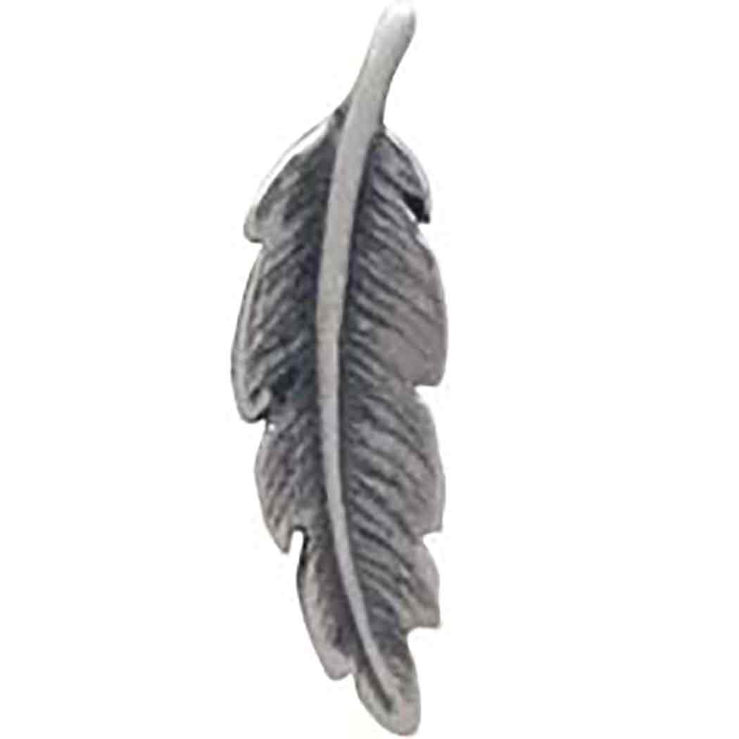 Sterling Silver Feather Solderable Charm - Tia Tynette Designs
