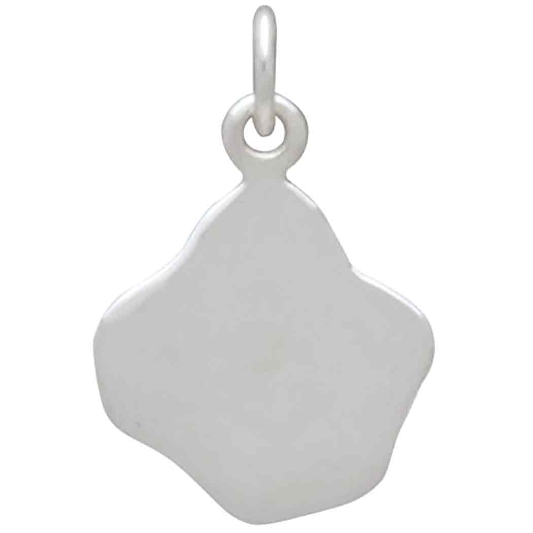 Sterling Silver Fried Egg Charm with Bronze Yolk - Tia Tynette Designs
