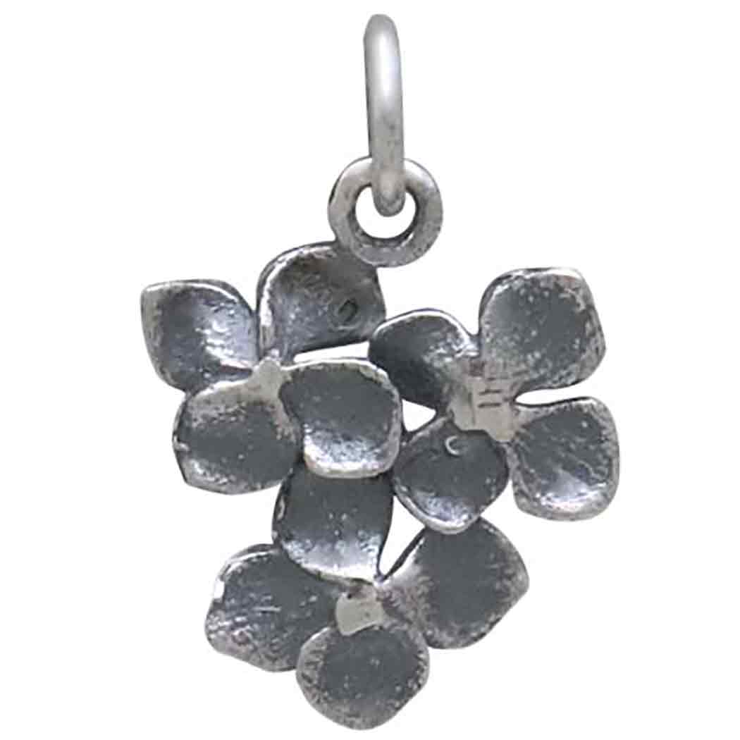 Sterling Silver Hydrangea Cluster Charm - Tia Tynette Designs