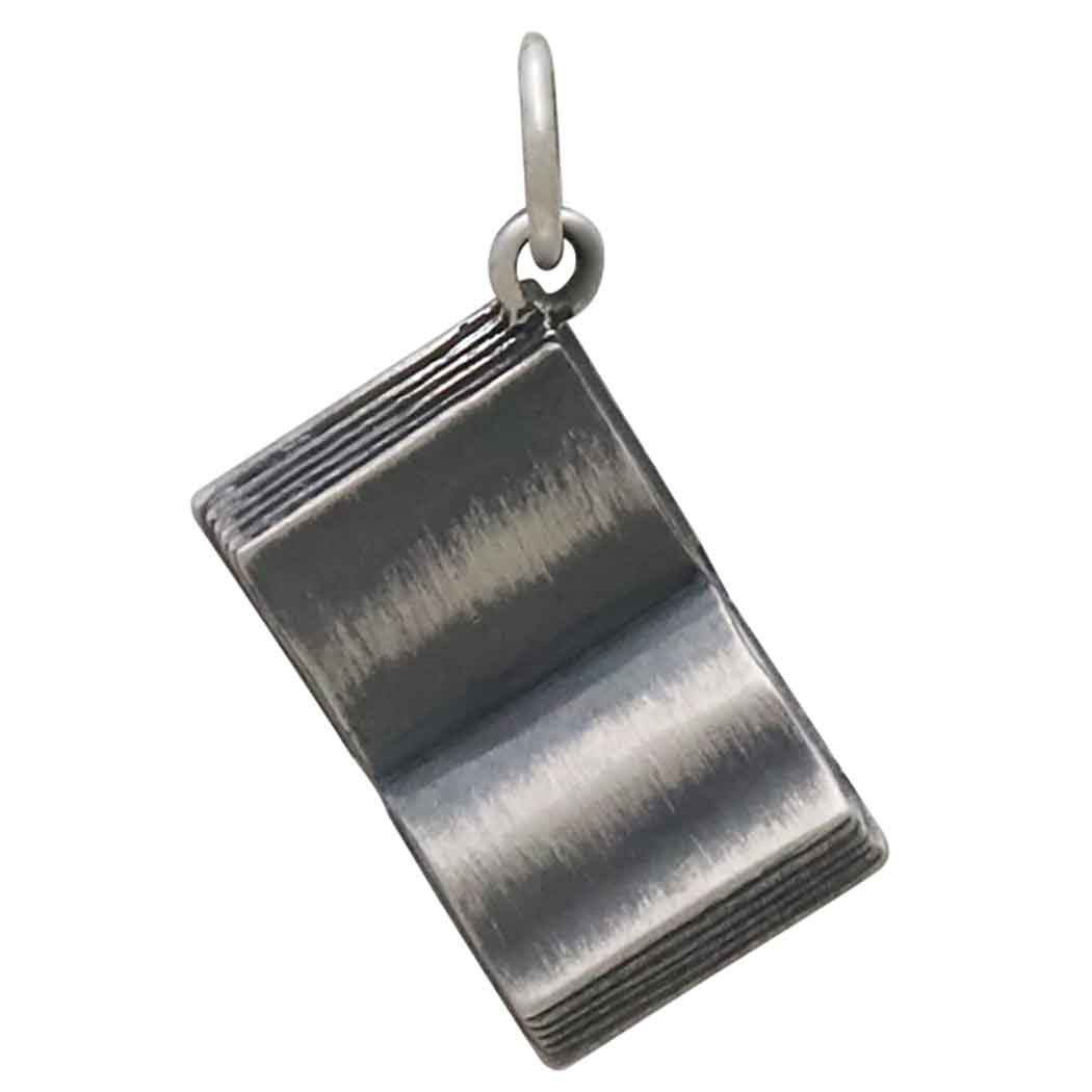Sterling Silver Open Book Charm