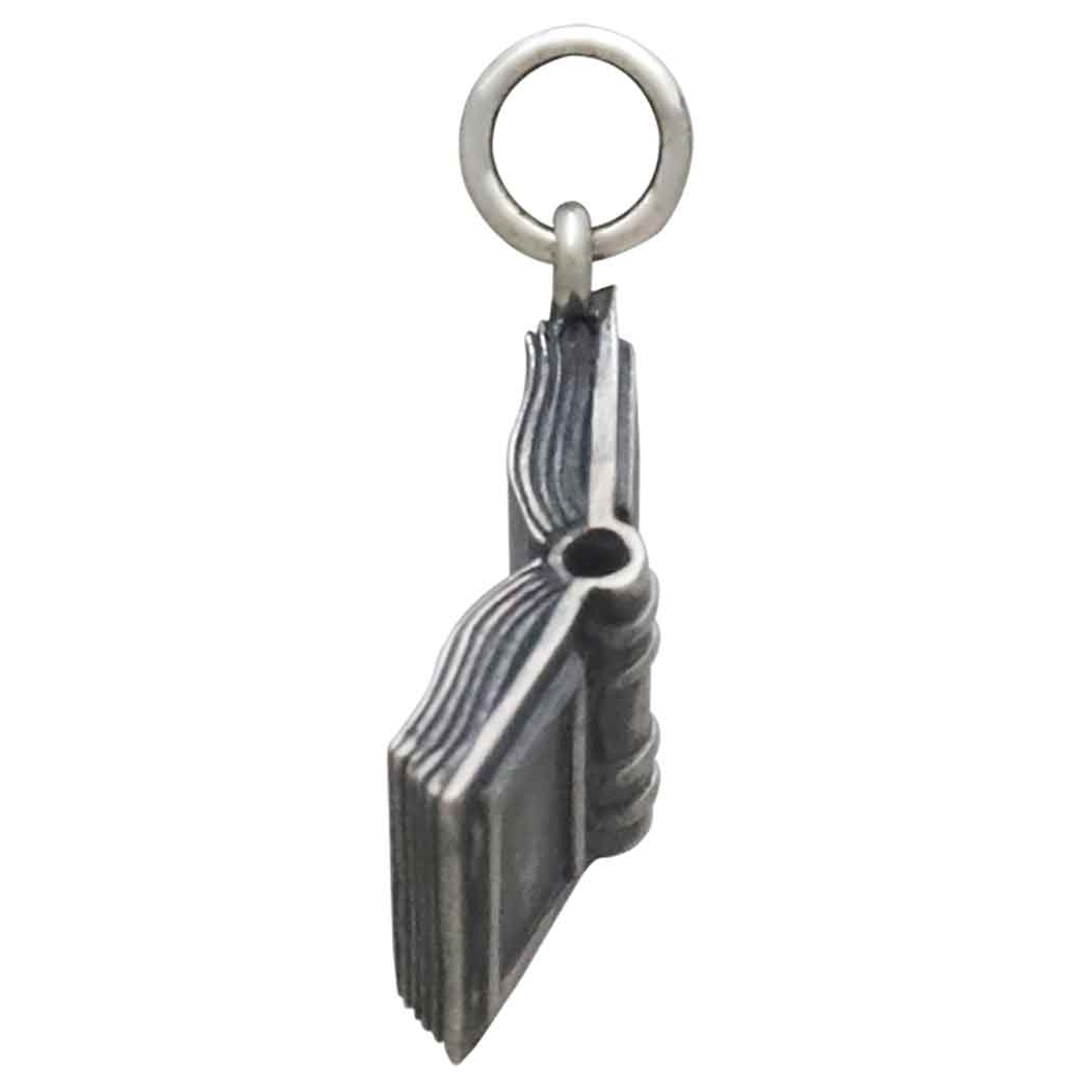 Sterling Silver Open Book Charm