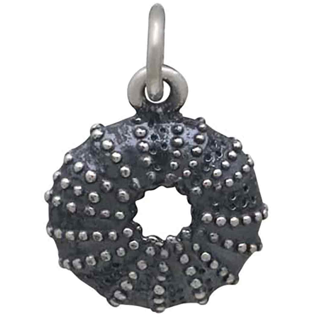 Sterling Silver Mini Sea Urchin Charm - Tia Tynette Designs