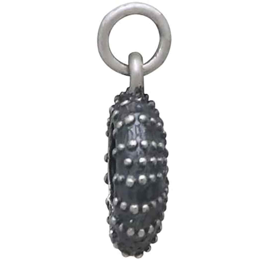 Sterling Silver Mini Sea Urchin Charm - Tia Tynette Designs