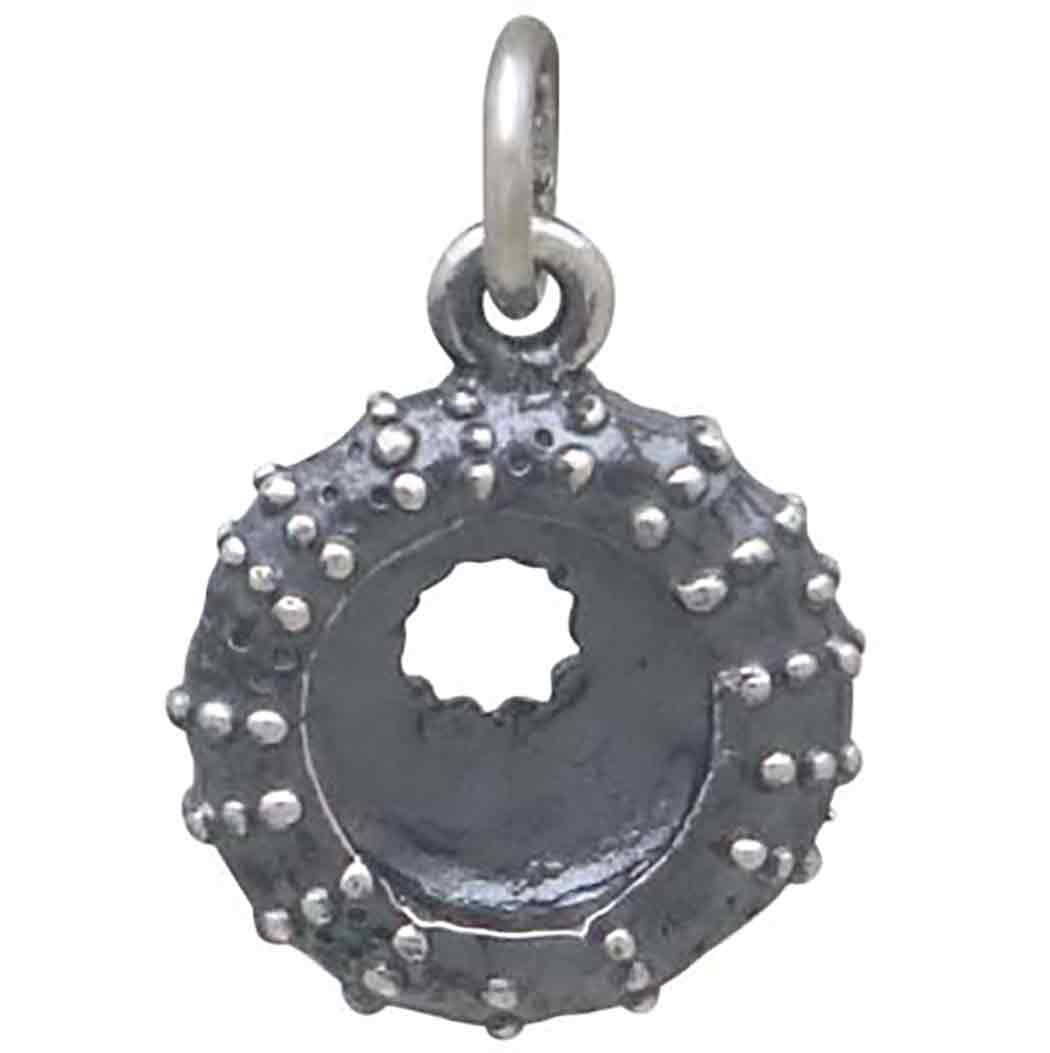 Sterling Silver Mini Sea Urchin Charm - Tia Tynette Designs