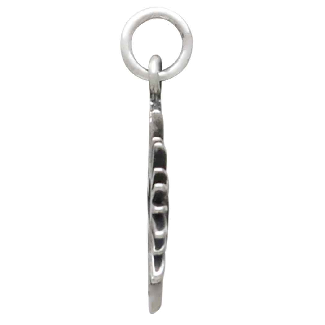 Sterling Silver Small Open Radiant Heart Charm - Tia Tynette Designs