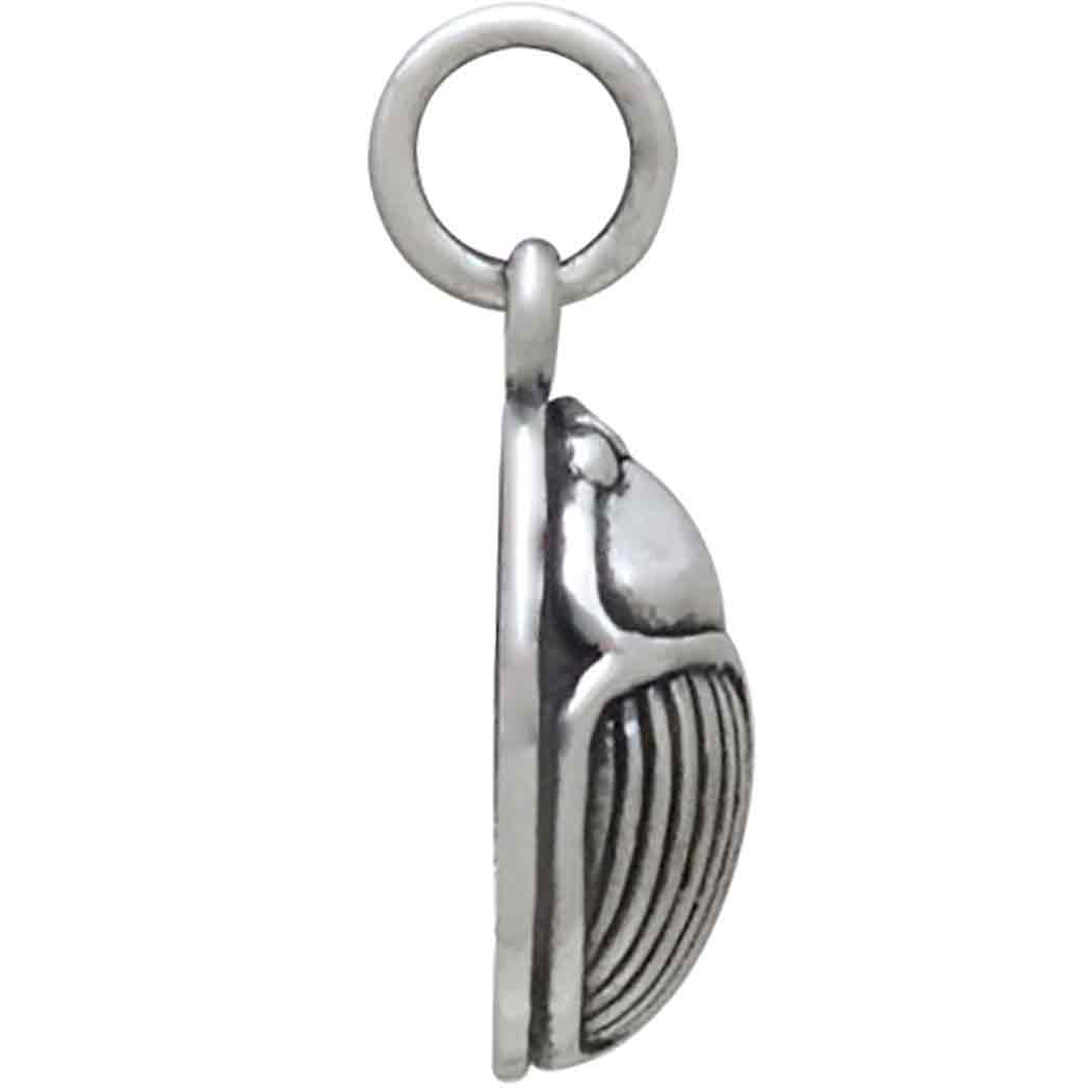 Sterling Silver Small Scarab Charm - Tia Tynette Designs