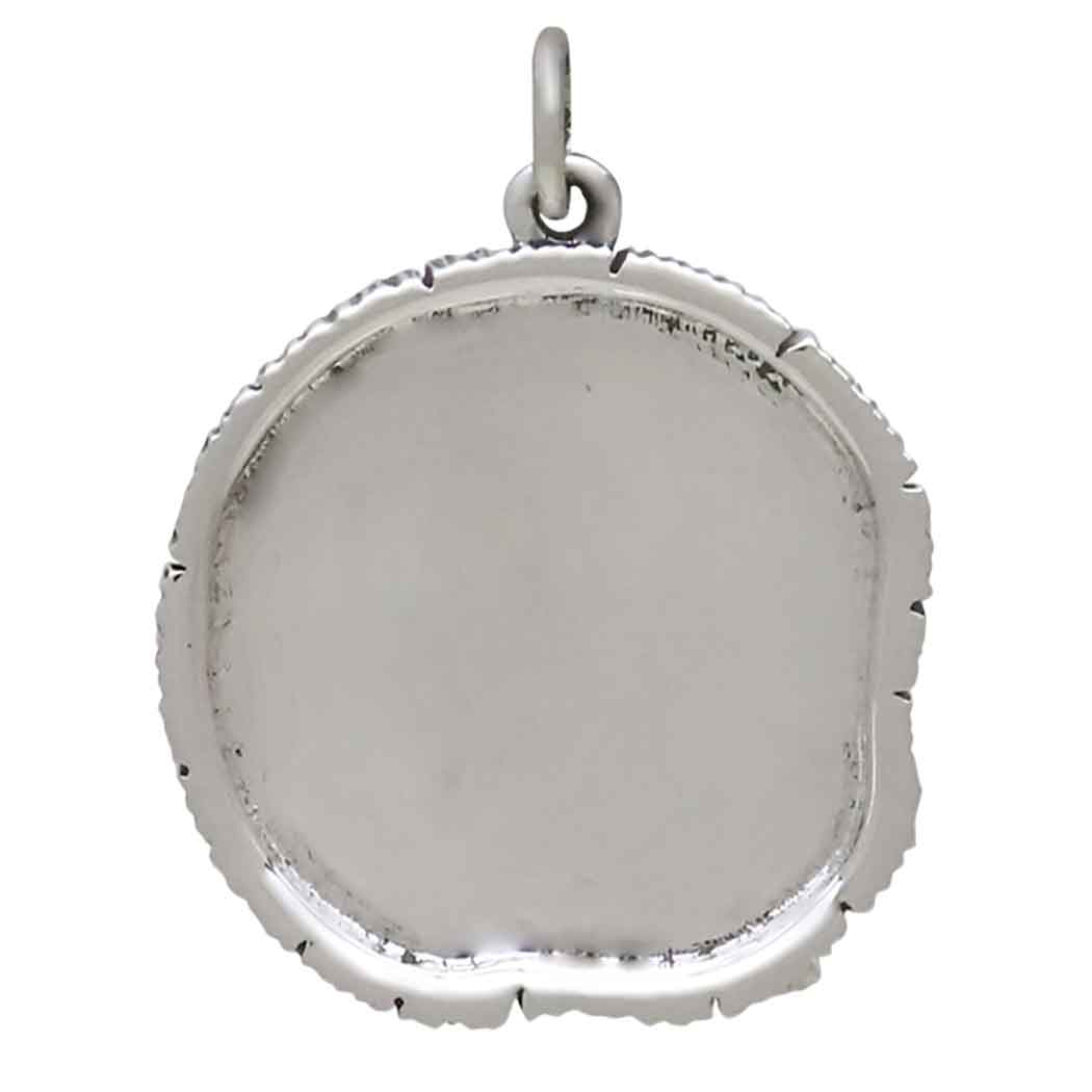 Sterling Silver Tree Growth Ring Pendant