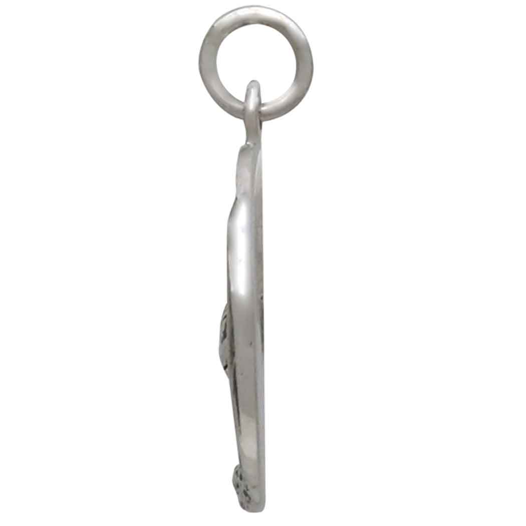 Sterling Silver Trout in Stream Pendant - Poppies Jewelry