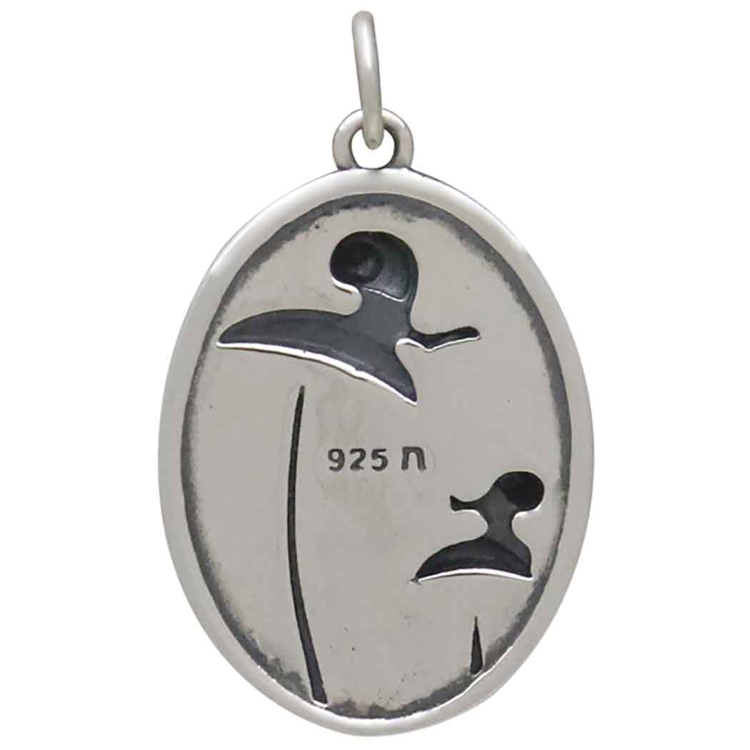 Sterling Silver Two Snails and Mushrooms Charm - Tia Tynette Designs