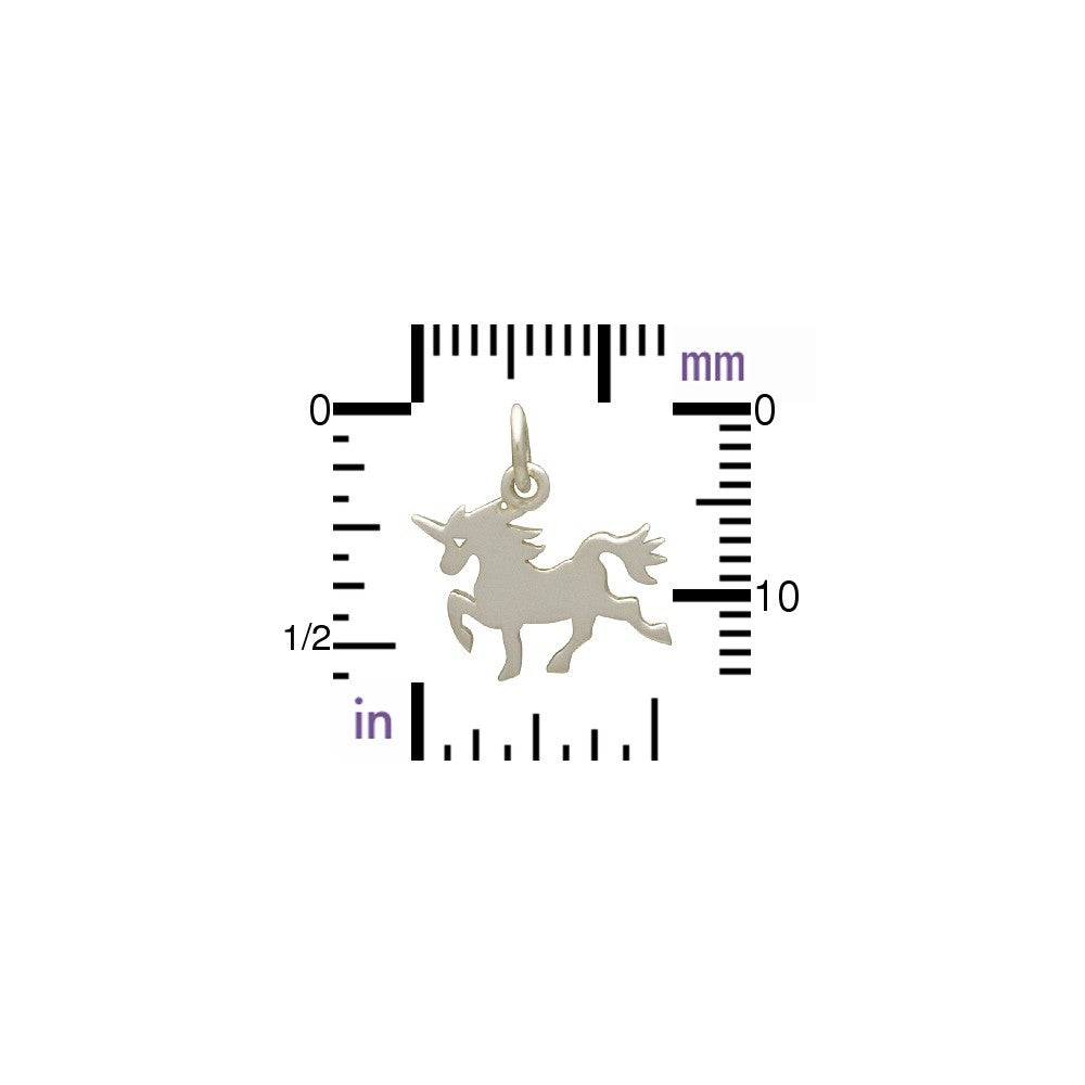 Sterling Silver Unicorn Charm - Tia  Tynette Designs