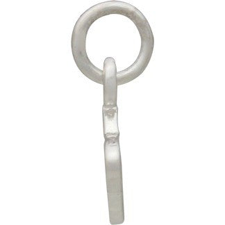 Sterling Silver Cut Out Saturn Charm - Poppies Beads n' More