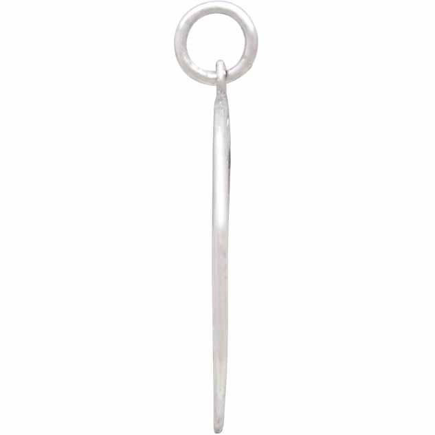 Sterling Silver Mountain Biker Girl Charm - Poppies Beads n' More
