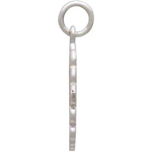 Sterling Silver Openwork Daisy Charm - Poppies Beads n' More