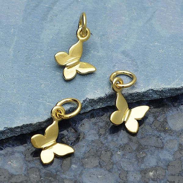 Tiny Butterfly Charm - Poppies Beads n' More