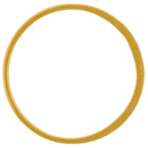 X-Large Half Hammered Circle Link - Poppies Beads n' More
