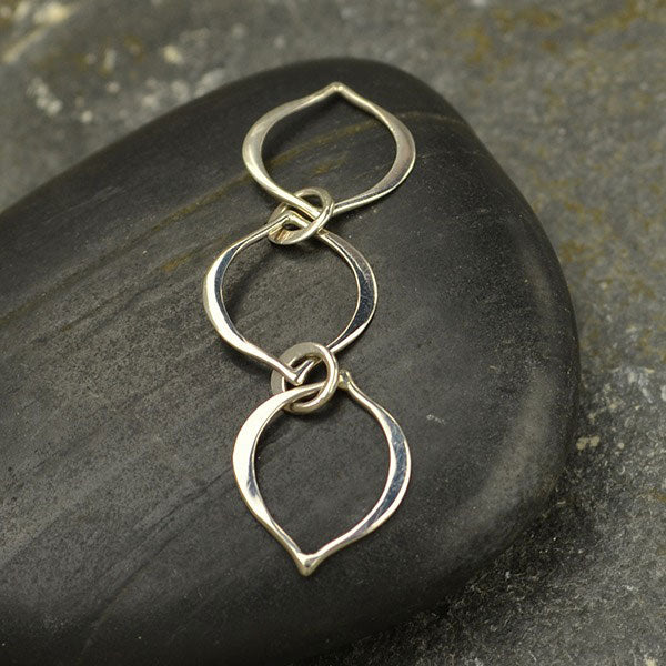 Sterling Silver Three Arabesque Link - Poppies Beads n' More