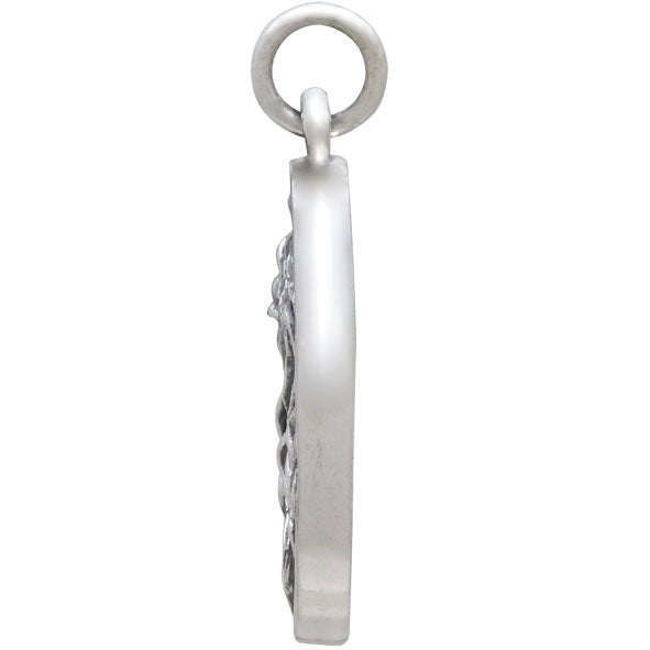 Sterling Silver Astrology Virgo Pendant - Poppies Beads n' More