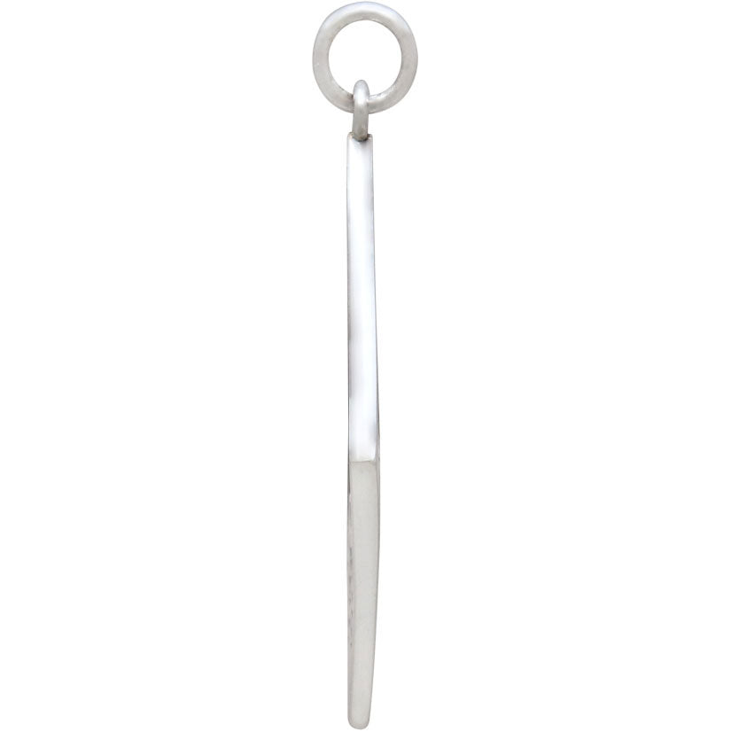 Sterling Silver Mountain Charm in Diamond Frame - Poppies Beads n' More