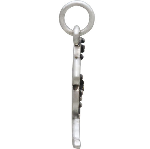 Sterling Silver Hare Charm with Bronze Star and Moon - Poppies Beads n' More
