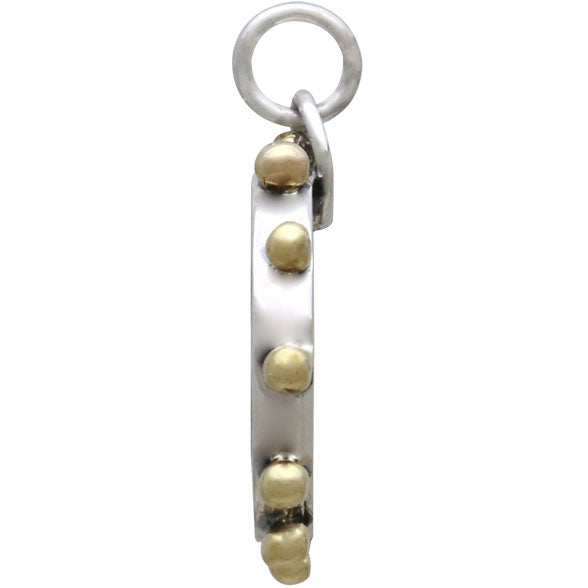 Sterling Silver Mirror Charm with Shadowbox Frame - Poppies Beads n' More