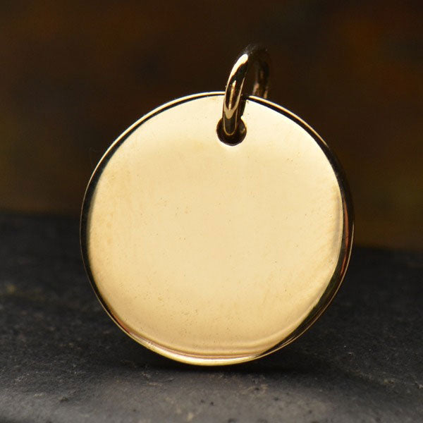 Round Stamping Charm - Poppies Beads n' More